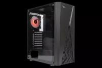 Компьютерный корпус ATX Eurocase A39 ARGB черный без БП закаленное стекло USB 3.0