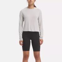 Лонгслив/Reebok/100035481/ACTIVCHILL+COTTON LONG SLEEVE TEE/серый/S INT