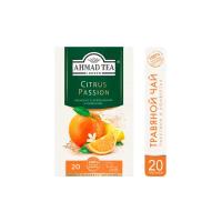 Чай фруктовый Ahmad tea Healthy&Tasty Citrus passion в пакетиках, яблоко, гибискус, 20 пак