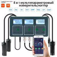 HTI PH-W200 Мультимонитор pH/ORP/EC/TDS/Salt/Temp c приложением для смартфона PHW200