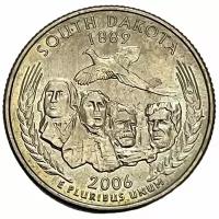 США 25 центов (1/4 доллара) 2006 г. (Квотеры 50 штатов - Южная Дакота) (P) (CN)