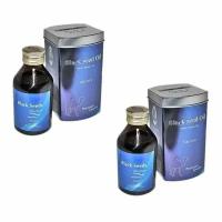 Натуральное масло черного тмина Премиум Хемани (Black Seed Oil Premium Hemani) повышает иммунитет, противовирусное средство, 2х100 мл