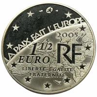 Франция 1 1/2 евро 2005 г. (60 лет окончанию Второй мировой войны) (Proof)