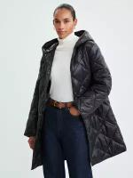 Zarina Куртка с капюшоном, цвет Черный, размер S (RU 44), 3329407107-50