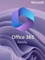 Подписка Microsoft Office 365 Семейный 12 месяцев, электронный ключ, Office 365