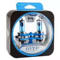 Галогенные автолампы MTF Light серия VANADIUM H4, 12V, 60/55W, комплект 2 лампы