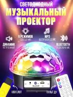 Диско-шар Magic Ball MP3 с Bluetooth, динамиком, флешкой и пультом управления