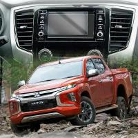 Защитное гибридное стекло Krutoff для экрана мультимедии Mitsubishi L200 5 рестайлинг 2018 - 2022