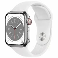 Apple Watch Series 8 GPS+Cellular 45mm Aluminum Case with Sport Band (Серебристый) MP4J3