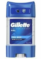 Gillette гелиевый дезодорант антиперспирант Cool Wave 2х70мл