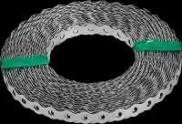 Перфорированная лента волна LV 17x0.5 25 м оцинкованная сталь цвет серебро