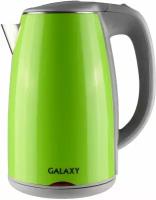 Чайник электрический GALAXY GL 0307, 2000Вт, зеленый и серый