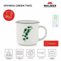 Кружка Walmer Green Twig, 380 мл, цвет белый