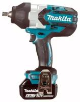 Гайковерт ударный аккумуляторный Makita DTW1002RTJ, 18В, 2 х 5Ач