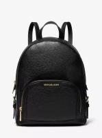 Michael Kors Bex Medium Pebbled Leather Backpack (Махиэль Корс Рюкзак черный средний размер золотая фурнитура без кошелька)