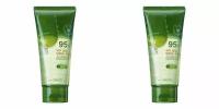 The Saem Aloe Гель для лица с алоэ универсальный увлажняющий Jeju Fresh Aloe Soothing 99, 300мл, 2шт