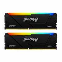 Модуль Kingston 16GB DDR4 3200MHz DIMM FURY Beast Black RGB XMP CL16, 1.35V 288-pin Non-ECC