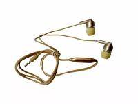 Наушники проводные Stereo Earphonе BEZIR BZ-214 Gold