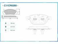 CWORKS Колодки тормозные дисковые