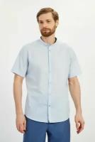 Рубашка BAON Рубашка с мелким принтом Baon B6822014, размер: L, голубой