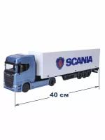 Машинка 1:43 STREET Fire Haulers with Trailer Scania S730