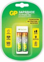 ЗУ для Ni-Mh/Ni-Cd аккумуляторов GP Ni-Mh Battery USB Charger E211 + 2AAx2700mAh GPE211/270AAHCCS-2CR1, 1шт