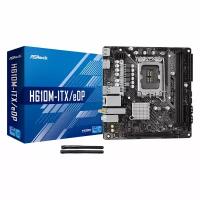 Материнская плата ASRock H610M-ITX/EDP, LGA 1700, Intel, H610, DDR4, HDMI, DisplayPort, WiFI, Bluetooth, Mini-ITX