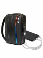 BMW Сумка-барсетка BMW HandBag Carbon Tricolor для смартфонов, черная