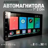 Автомагнитола android(2/32) 2 din 7 дюймов сенсорная с GPS . Магнитола андройд сенсорная 2 дин 7 дюймов