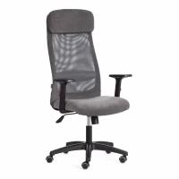 Кресло компьютерное офисное TetChair PROFIT PLT, ткань/ сетка, серый