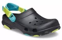 Сабо Crocs, размер US10M/12W / Eu 43/44, черный, голубой