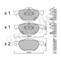 METELLI 22-0730-0 (45022SEAE01 / 45022SEAEZ1) колодки дисковые передние\ Honda (Хонда) Accord (Аккорд) all 03