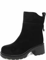 Rita Bravuro W46-F119V женские ботинки черный натуральный велюр зима, Размер 38