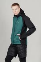 Куртка беговая Nordski Hybrid Hood Black/Alpine Green (EU:S)