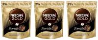 NESCAFE Кофе растворимый Gold Barista, пакет, 75 гр, 3 шт