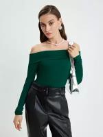 Zarina блузка женская, цвет Темно-зеленый, размер XL (RU 50), 4121519428-17