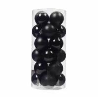 Набор ёлочных шаров 8 см цвет черный, 24 шт