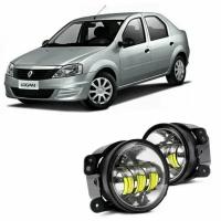 Противотуманные светодиодные фары PTF4_30Watt flood RENAULT Logan (Противотуманные фары)