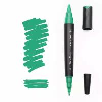 Акриловый двухсторонний маркер Fat&Skinny цвет MID GREEN зеленый