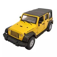 Коллекционная металлическая модель Jeep Wrangler Unlimited Rubicon 1:32 Bburago 18-43000 yel