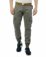 Брюки URBAN CLASSICS Washed Cargo Twill Jogging Pants (Серый (Grey), 30) TB1435