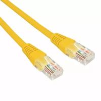 Патч-корд U/UTP Rexant cat 5e, медь, LSZH (негорючий), 0,5 м, RJ45-RJ45, 26AWG, желтый