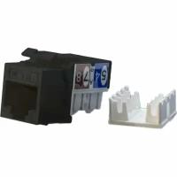 Hyperline KJ9-8P8C-C6-90-BK Вставка Keystone Jack RJ-45(8P8C), категория 6, черная