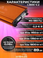 Автомобильный усилитель DL Audio Barracuda 1.1800 V.2