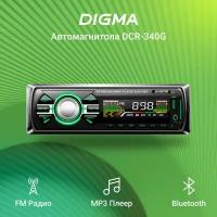 Автомагнитола Digma DCR-340G 1DIN 4x45Вт Bluetooth