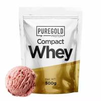 Pure Gold, Protein Compact Whey 500g (Клубничное мороженое)