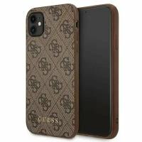 Guess Чехол Guess 4G Collection Hard для iPhone 11, коричневый