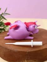 Игрушка антистресс, мялка Unicorn balloon purple