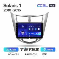 Магнитола Hyundai Solaris 1 Teyes CC2L Plus 2/32Гб ANDROID, IPS экран