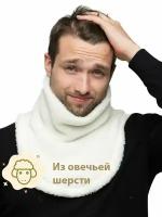 Воротник-манишка из овечьей шерсти Woollamb Мех Ваниль